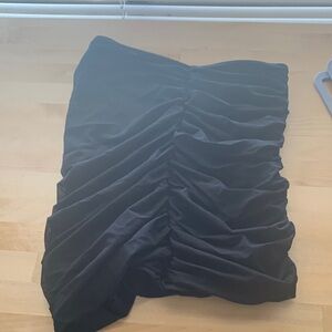 Kiki Riki Chic Black Ruched Women's Tube Top, Size Small, NWOT